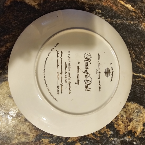 heart Of A Child" By Alan Murray Limited Edition Plate R.j. Ernst - Picture 2 of 2